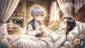 転生者リッドが母ナタリーと初対面し感情が溢れ出す1巻屈指の名場面イメージイラスト